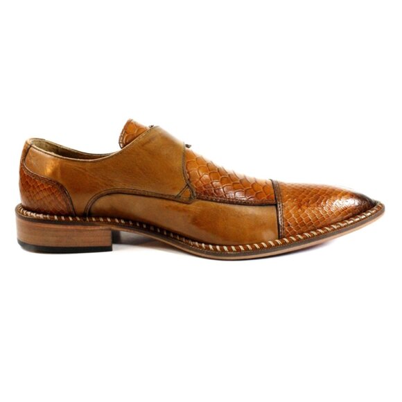 Doula Crocodile Printed Brown Monk Straps Calfskin main image 4